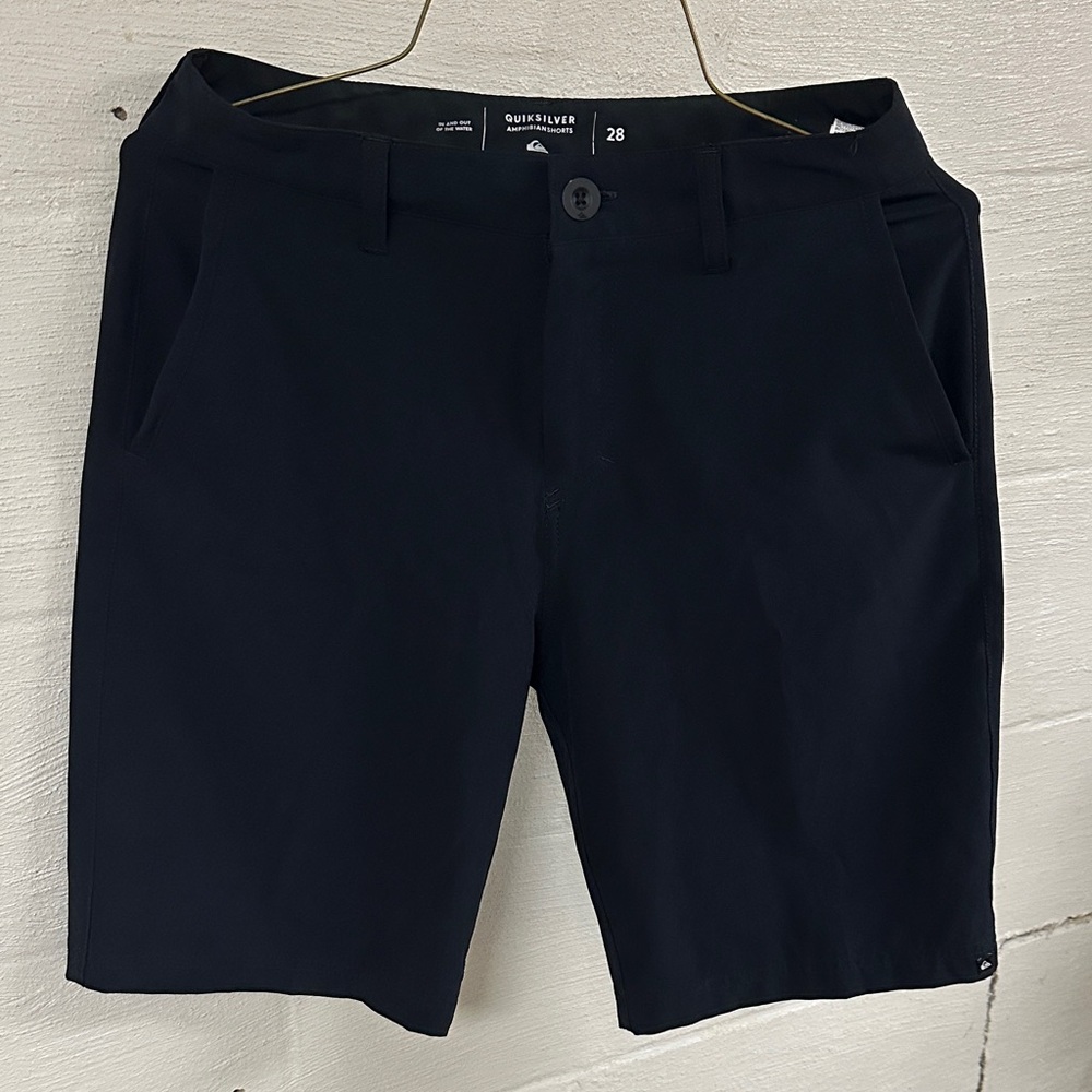 Quiksilver Men's Navy Flat Front Shorts